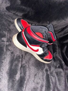 Jordan Black Red White High-Top Sneakers
